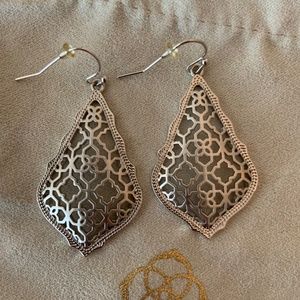 Addie Drop Earrings, Silver